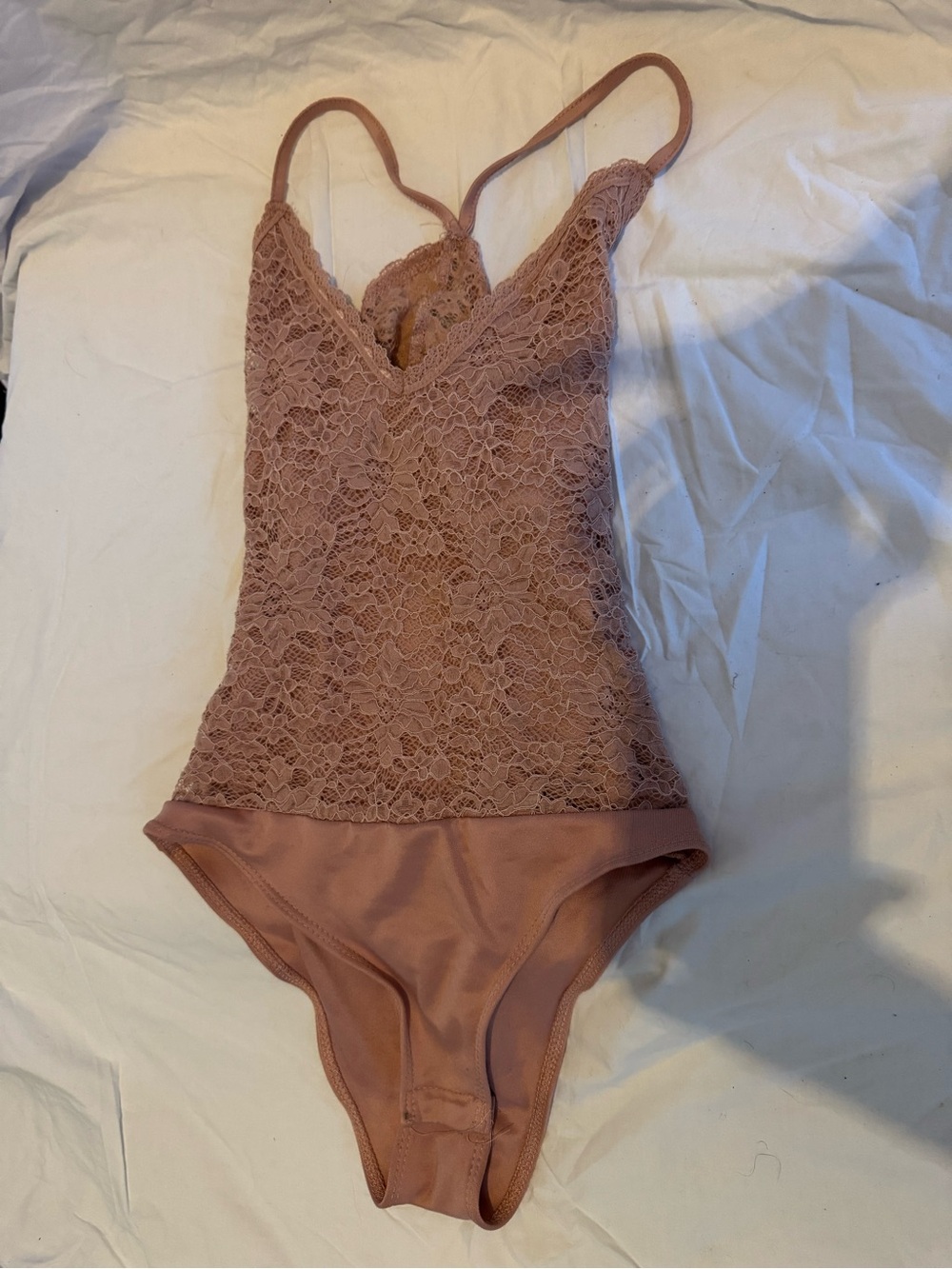 Ambiance Lace-Front light pink  Bodysuit